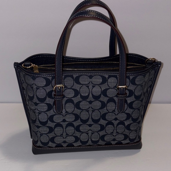 Coach Dark Blue Signature Tote - Picture 2 of 5